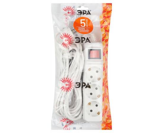 Удлинитель ЭРА UX-3es-5m Б0035755, изображение 2