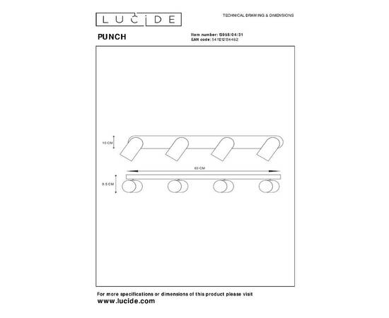 Спот Lucide Punch 13958/04/31, изображение 6