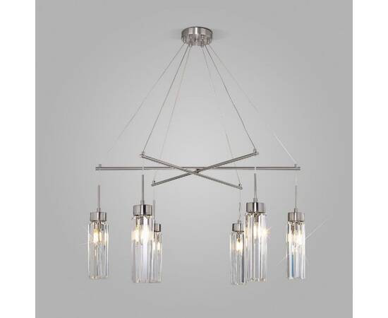 Подвесная люстра Eurosvet Gilian 60163/6 никель Smart a065758