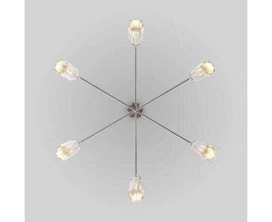 Подвесная люстра Eurosvet Gilian 60163/6 никель Smart a065758, изображение 3