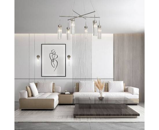 Подвесная люстра Eurosvet Gilian 60163/6 никель Smart a065758, изображение 4