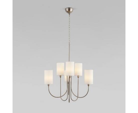 Подвесная люстра Eurosvet Abbey 60164/6 никель Smart a065747