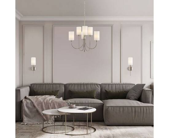 Подвесная люстра Eurosvet Abbey 60164/6 никель Smart a065747, изображение 2