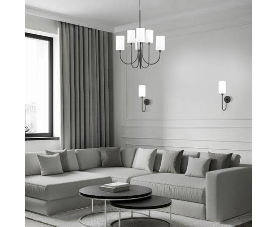 Подвесная люстра Eurosvet Abbey 60164/6 черный Smart a065746, изображение 2