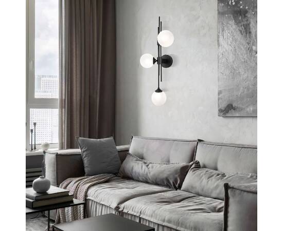 Настенный светильник Eurosvet Volver 50383/3 черный a065727, изображение 2