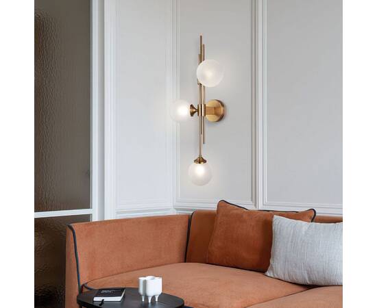 Настенный светильник Eurosvet Volver 50383/3 латунь a065726, изображение 3