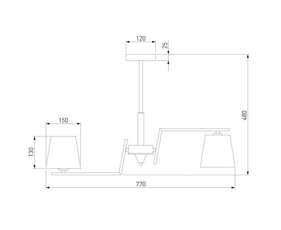 Люстра на штанге Eurosvet Ozark 60149/8 латунь Smart a064981, изображение 6