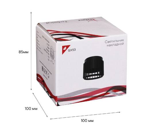 Накладной светильник Reluce 53018-9.5-001MN GX53 BK, изображение 3