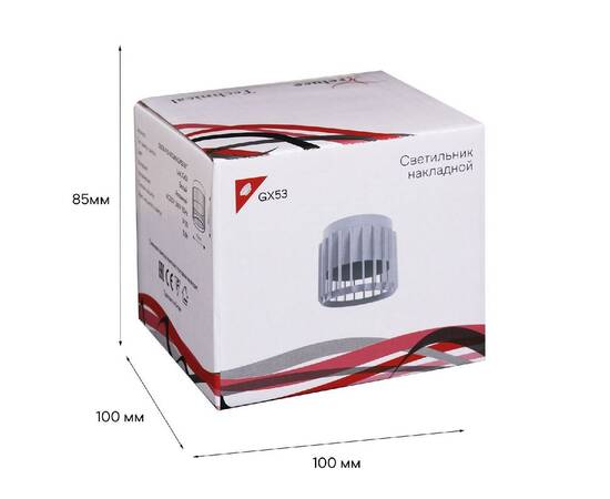 Накладной светильник Reluce 53018-9.5-001MN GX53 WT, изображение 3