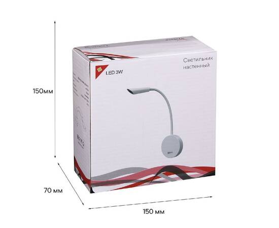 Гибкое бра Reluce 86204-9.2-001MN LED5W WT, изображение 3