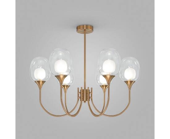 Люстра на штанге Eurosvet Spritz 70217/6 латунь Smart a064749