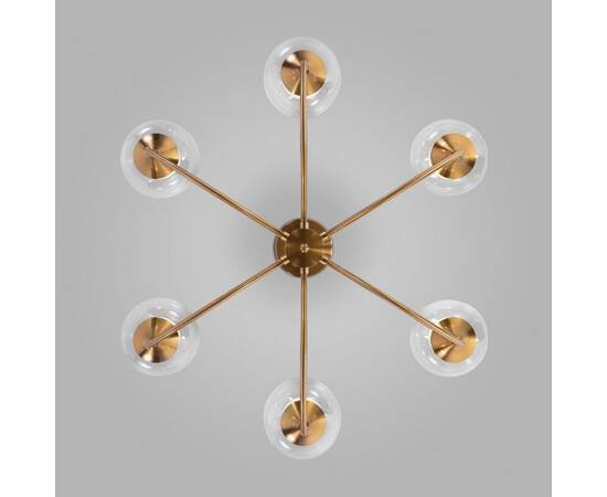 Люстра на штанге Eurosvet Spritz 70217/6 латунь Smart a064749, изображение 3