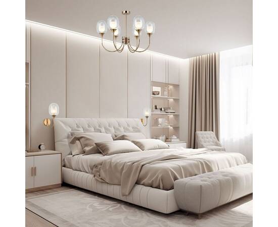 Люстра на штанге Eurosvet Spritz 70217/6 латунь Smart a064749, изображение 4