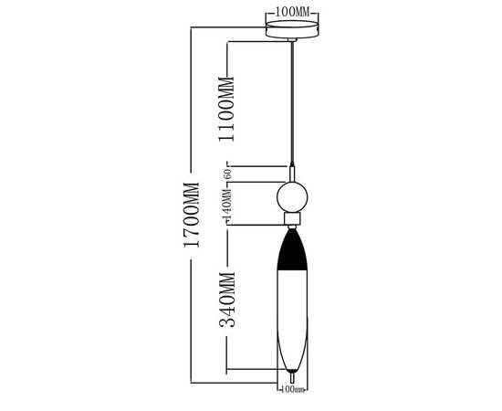 Подвесной светильник Moderli Candle V10916-PL, изображение 5
