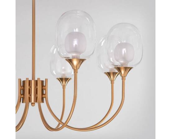 Люстра на штанге Eurosvet Spritz 70217/8 латунь Smart a064748, изображение 2