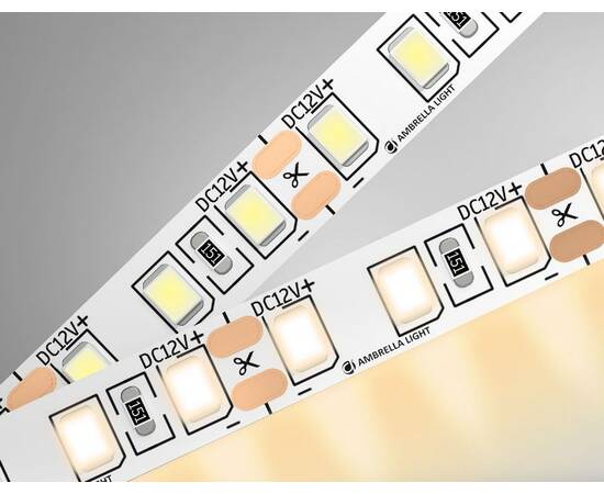 Светодиодная лента Ambrella Light LED Strip 12В 2835 9,6Вт/м 3000K 5м IP20 GS1101, изображение 2