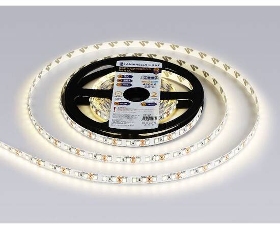 Светодиодная лента Ambrella Light LED Strip 12В 2835 9,6Вт/м 4500K 5м IP20 GS1102, изображение 3