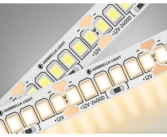 Светодиодная лента Ambrella Light LED Strip 12В 2835 17Вт/м 3000K 5м IP20 GS1401