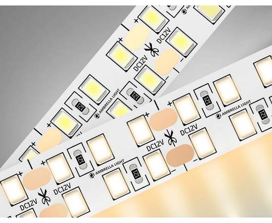 Светодиодная лента двухрядная Ambrella Light LED Strip 12В 2835 24Вт/м 3000K 5м IP20 GS1701