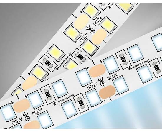 Светодиодная лента двухрядная Ambrella Light LED Strip 12В 2835 24Вт/м 6500K 5м IP20 GS1703