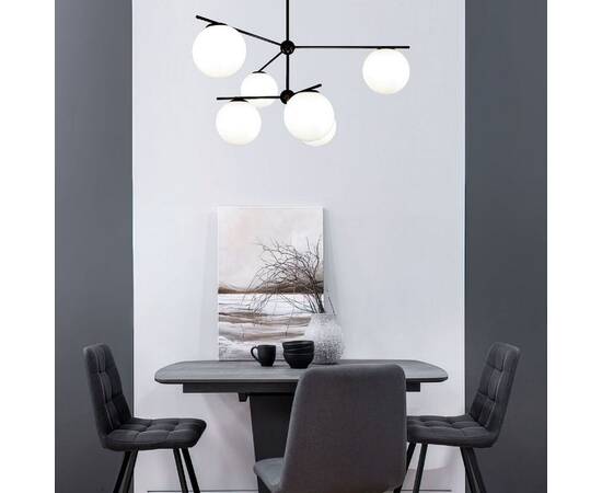 Люстра на штанге Eurosvet Marbella 60147/6 черный Smart a063852, изображение 4