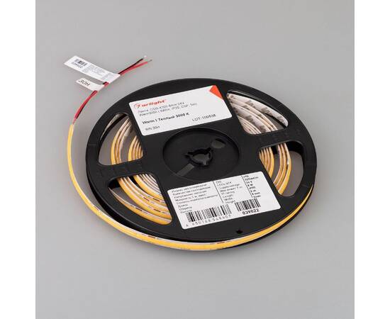 Светодиодная лента Arlight COB-X320-8mm 24V Warm3000 (8 W/m, IP20, 5m) 039022(1), изображение 5