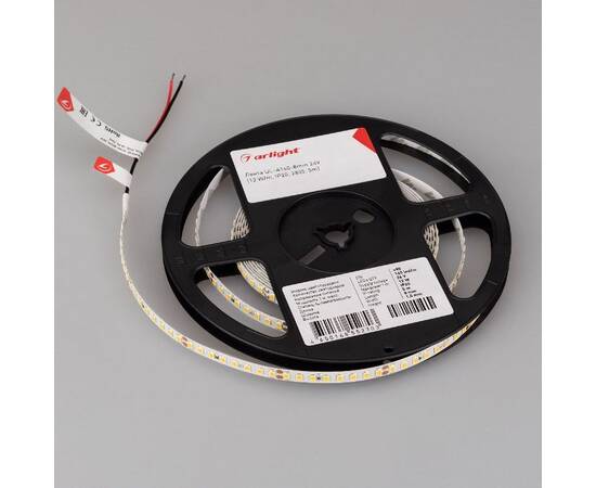 Светодиодная лента Arlight UL-A160-8mm 24V Warm3500 (12 W/m, IP20, 2835, 5m) 042314, изображение 2