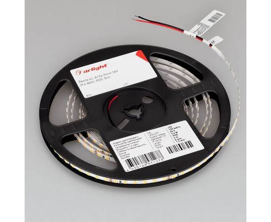 Светодиодная лента Arlight UL-A120-5mm 24V Warm3500 (9.6 W/m, IP20, 5m) 050586, изображение 3