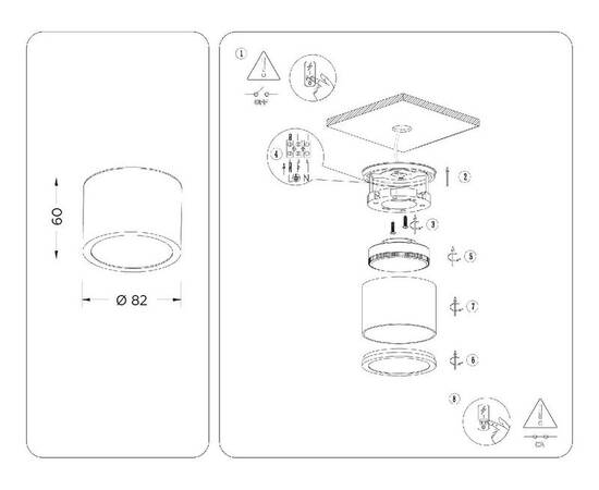 Накладной светильник Ambrella Light IP Protect TN6551, изображение 6