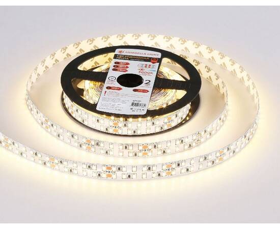 Светодиодная лента двухрядная Ambrella Light LED Strip 24В 2835 24Вт/м 3000K 5м IP20 GS3701, изображение 4