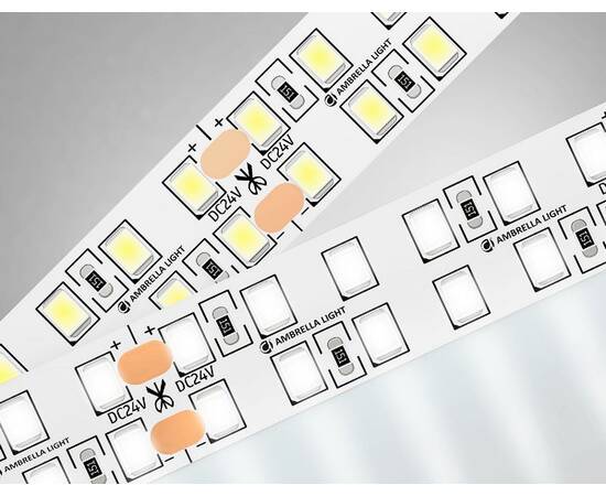 Светодиодная лента двухрядная Ambrella Light LED Strip 24В 2835 24Вт/м 4500K 5м IP20 GS3702