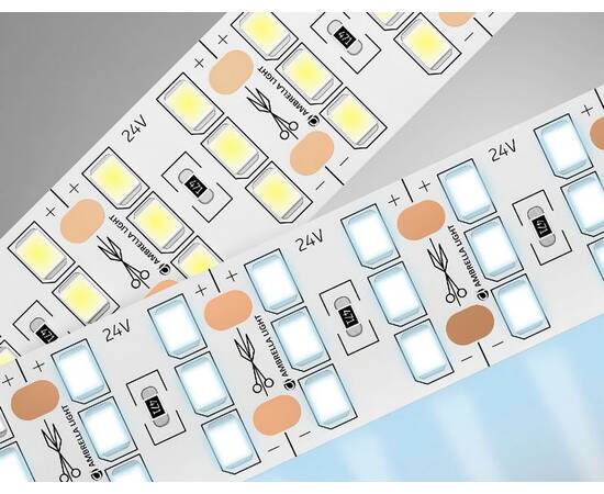 Светодиодная лента трехрядная Ambrella Light LED Strip 24В 2835 26Вт/м 6500K 5м IP20 GS3903, изображение 2