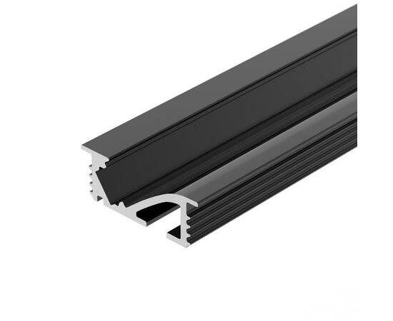 Алюминиевый профиль Arlight SL-BEVEL-W21-F-2000 ANOD BLACK 048997, изображение 2