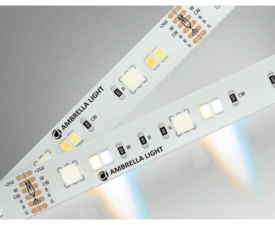 Светодиодная лента Ambrella Light LED Strip 24В 5050+2835 13Вт/м RGB+3000-6500K 5м IP20 GS4501, изображение 2