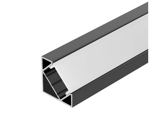 Алюминиевый профиль Arlight SL-KANT-H18-2000 BLACK 049430