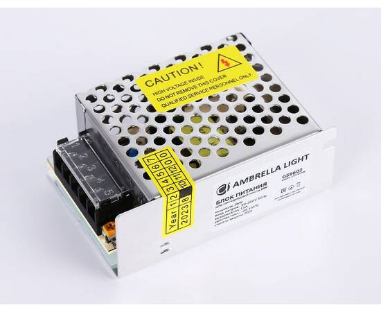 Блок питания Ambrella Light LED Driver 24V 36Вт AC90-260 1.5A IP20 GS9602, изображение 3