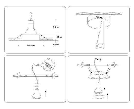 Встраиваемый светильник Ambrella Light Standard Tech A8922, изображение 6