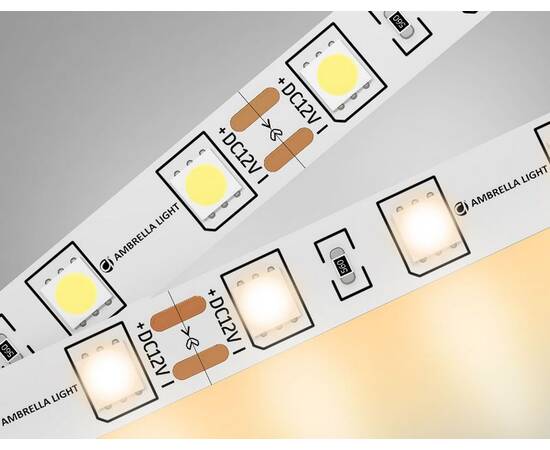Светодиодная лента Ambrella Light LED Strip 12В 5050 14,4Вт/м 3000K 5м IP20 GS2001