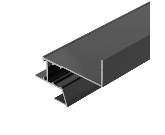 Алюминиевый профиль Arlight СEIL-S18-SHADOW-SIDE-3000 ANOD BLACK 047639, изображение 2