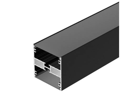 Алюминиевый профиль Arlight LINE-5050-DUAL-3000 ANOD BLACK 047487