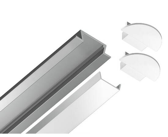 Алюминиевый встраиваемый профиль Ambrella Light Alum Profile GP1001AL, изображение 5