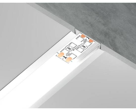 Алюминиевый встраиваемый профиль Ambrella Light Alum Profile GP1100WH