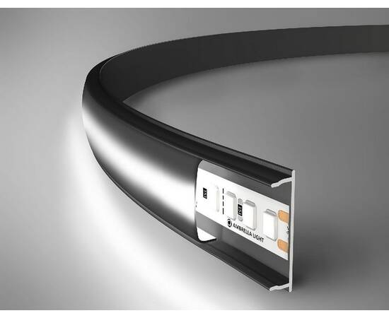 Алюминиевый накладной профиль Ambrella Light Alum Profile GP1600BK/BK, изображение 2