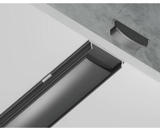 Алюминиевый накладной профиль Ambrella Light Alum Profile GP1600BK/BK, изображение 6