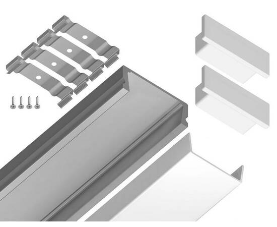 Алюминиевый накладной профиль Ambrella Light Alum Profile GP1700AL, изображение 5
