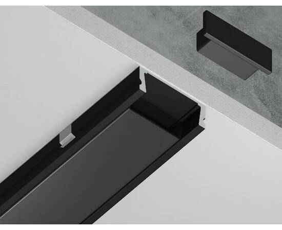 Алюминиевый накладной профиль Ambrella Light Alum Profile GP1700BK/BK, изображение 5