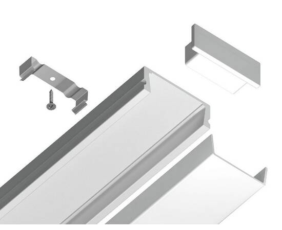 Алюминиевый накладной профиль Ambrella Light Alum Profile GP1700WH, изображение 3