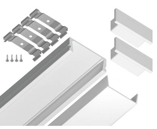 Алюминиевый накладной профиль Ambrella Light Alum Profile GP1700WH, изображение 5