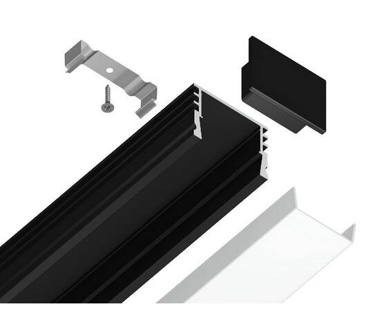 Алюминиевый накладной профиль Ambrella Light Alum Profile GP1750BK, изображение 3