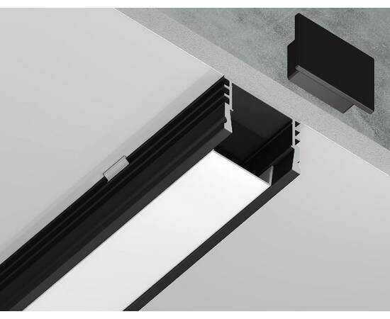 Алюминиевый накладной профиль Ambrella Light Alum Profile GP1750BK, изображение 4